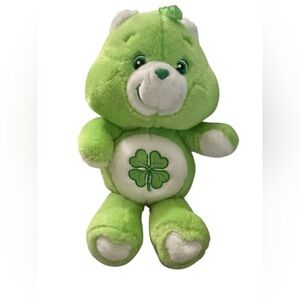 Care Bears Plush Good Luck Bear Green Shamrock 2001 Y2K